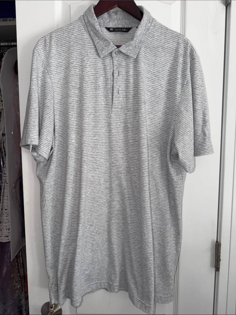 Travis Mathew striped polo